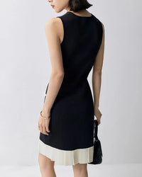 Stylish Sleeveless Dress With Ruffled Hem