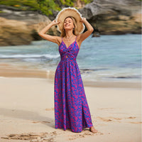 Back Tie Beach Maxi Dress