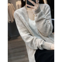 Open front Pure Wool Cardigan