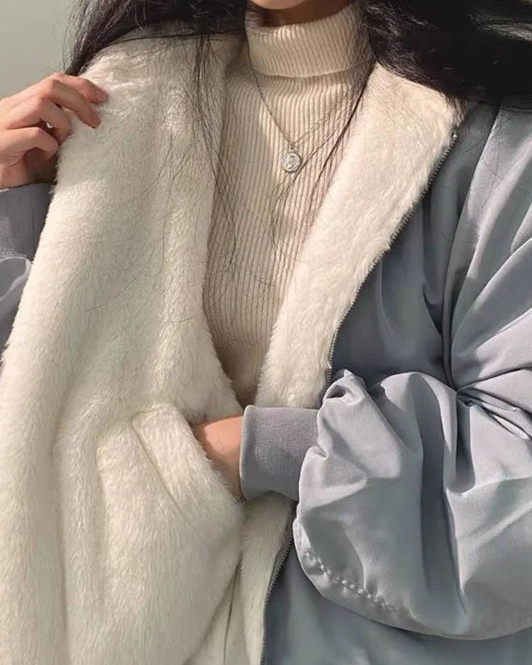 Oversized Double Sided Hooded Jacket