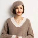 Pure Cashmere Knitted Beret