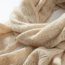 Pure Cashmere Hollow Out Long Scarf