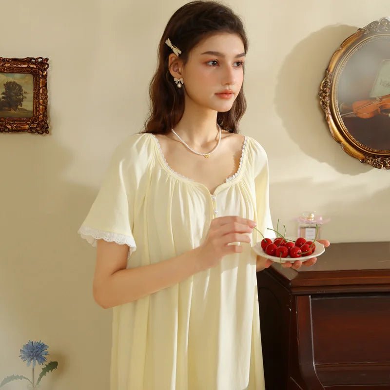 Casual Round Neck Loose Nightdress