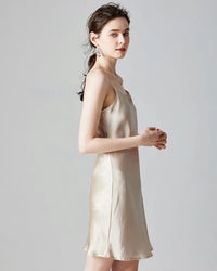 Silk Sleeveless Mini Slip Dress