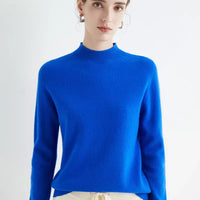 Basic Style Round Neck Wool Jumper