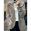 Open front Pure Wool Cardigan