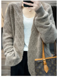 Open front Pure Wool Cardigan