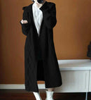 Wool Blend Hooded Thick Long Cardigan