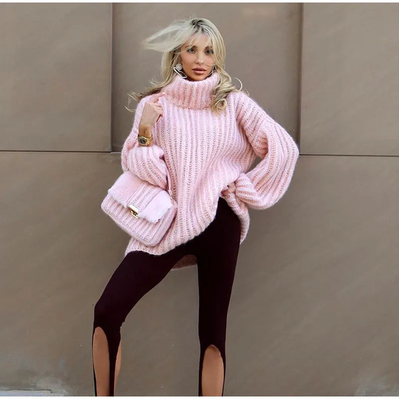 Designers' Oversized Turtleneck Sweater