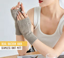 Fingerless Wool-Blended Gloves