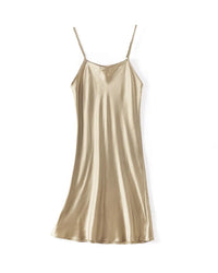 Silk Sleeveless Mini Slip Dress