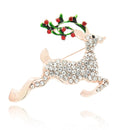 Christmas Rhinestone Brooches