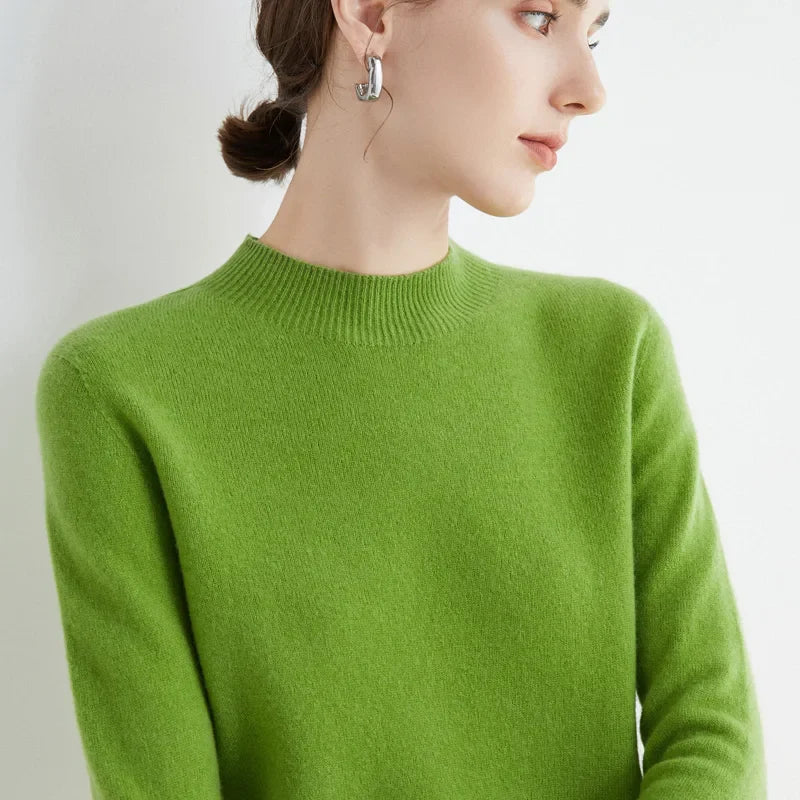 100% Merino Wool Turtleneck Jumper