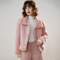 Plus Velvet Thickened Short Jacket
