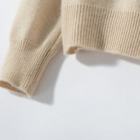 100% Cashmere Knitted Short Cardigan