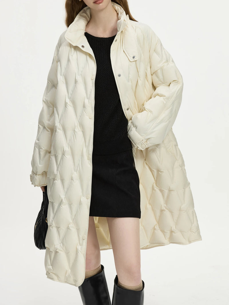 Stand Collar Lightweight Down Coat