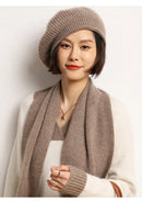 Pure Cashmere Knitted Beret