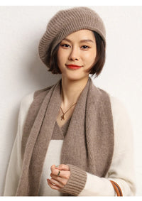 Pure Cashmere Knitted Beret