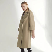 100% Wool Mid-Length Overcoat