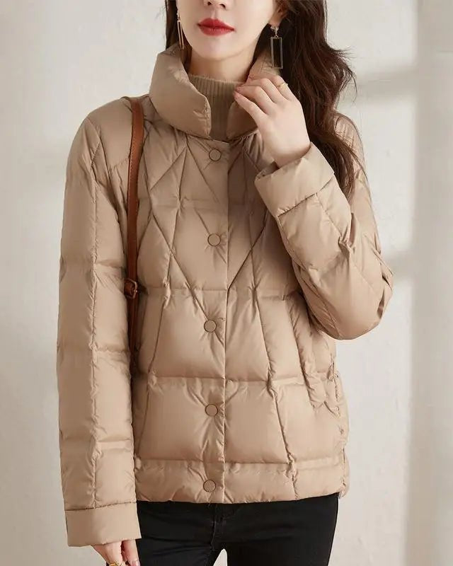 Ultralight Thin Slim Short Down Coat