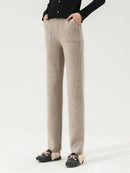 100% Merino Wool Straight-Leg Pants