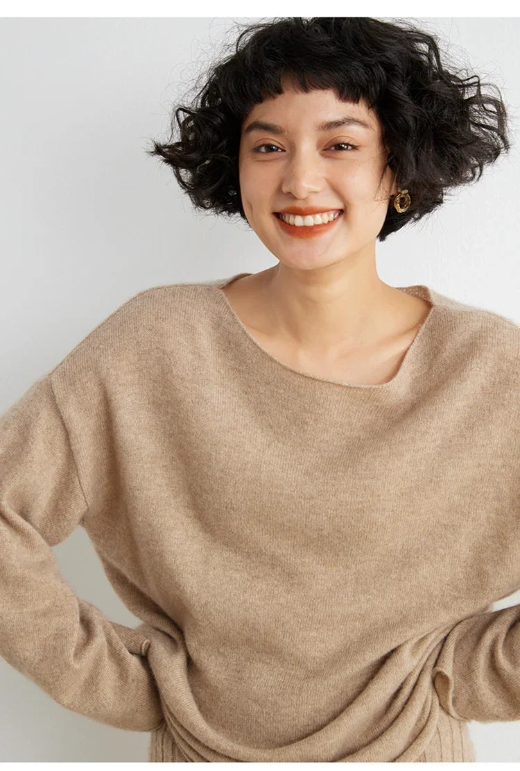 100% Cashmere Loose Thin Pullover