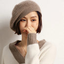 Pure Cashmere Knitted Beret