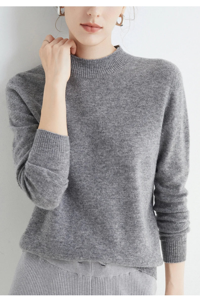 100% Merino Wool Turtleneck Jumper