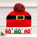 Creative Flashing Led Light Knitted Christmas Hat