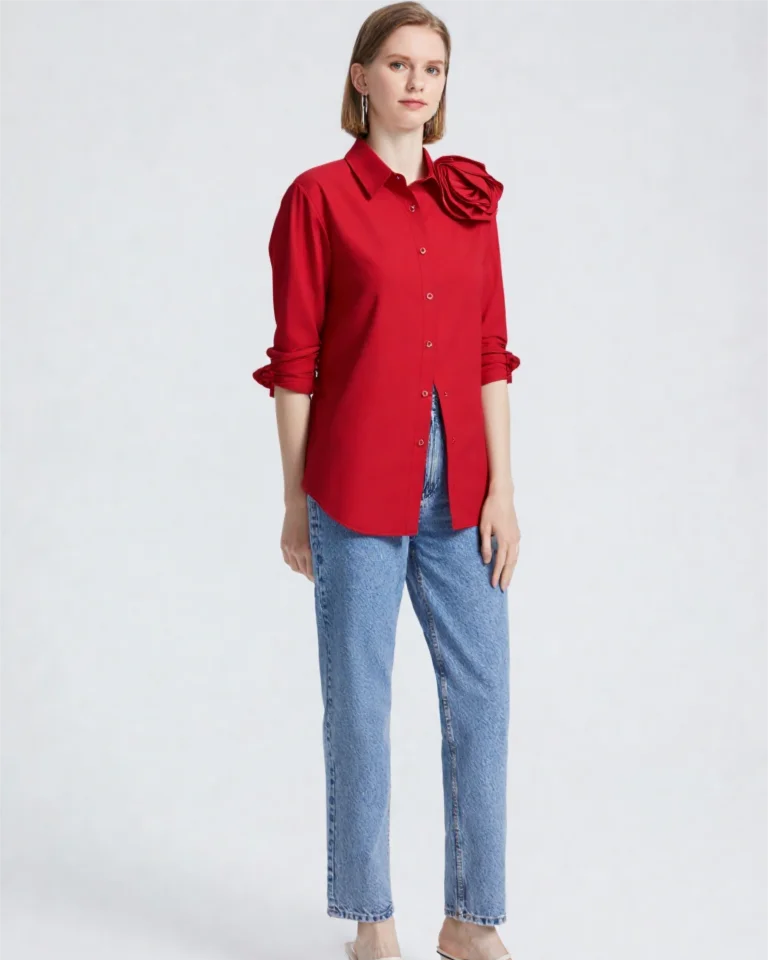 Elegant And Versatile Women'S Long-Sleeved Shirt