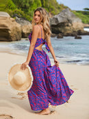 Back Tie Beach Maxi Dress