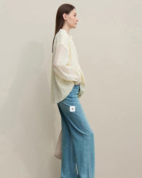 Loose Polka Dot Chiffon Shirt