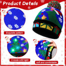 Creative Flashing Led Light Knitted Christmas Hat