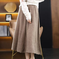 Pure Wool A-Line Skirt