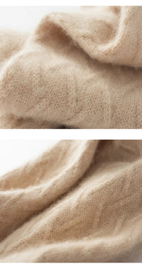 100% Cashmere Knit Warm Scarf