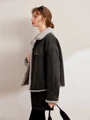Thickened Fleece-Lined Denim Jacket