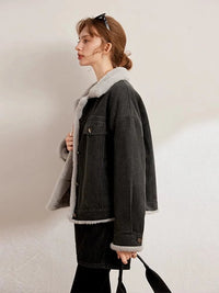 Thickened Fleece-Lined Denim Jacket