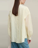 Loose Polka Dot Chiffon Shirt