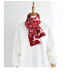 Christmas Elk Wool Scarf