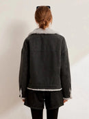 Thickened Fleece-Lined Denim Jacket
