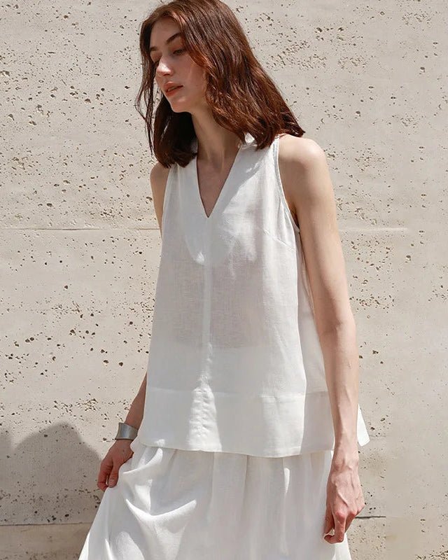 Stylish V-Neck Sleeveless Loose Camisole