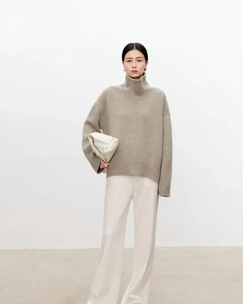 Oversized Cashmere Turtleneck Sweater