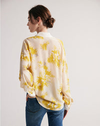 New Printed Mulberry Silk Loose-Fit Shirt