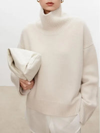 Oversized Turtleneck Cashmere Sweater