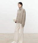 Oversized Turtleneck Cashmere Sweater