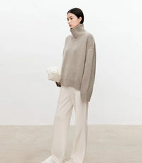 Oversized Turtleneck Cashmere Sweater