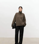 Oversized Turtleneck Cashmere Sweater