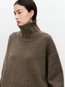 Oversized Turtleneck Cashmere Sweater