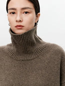 Oversized Turtleneck Cashmere Sweater