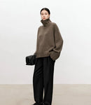 Oversized Turtleneck Cashmere Sweater